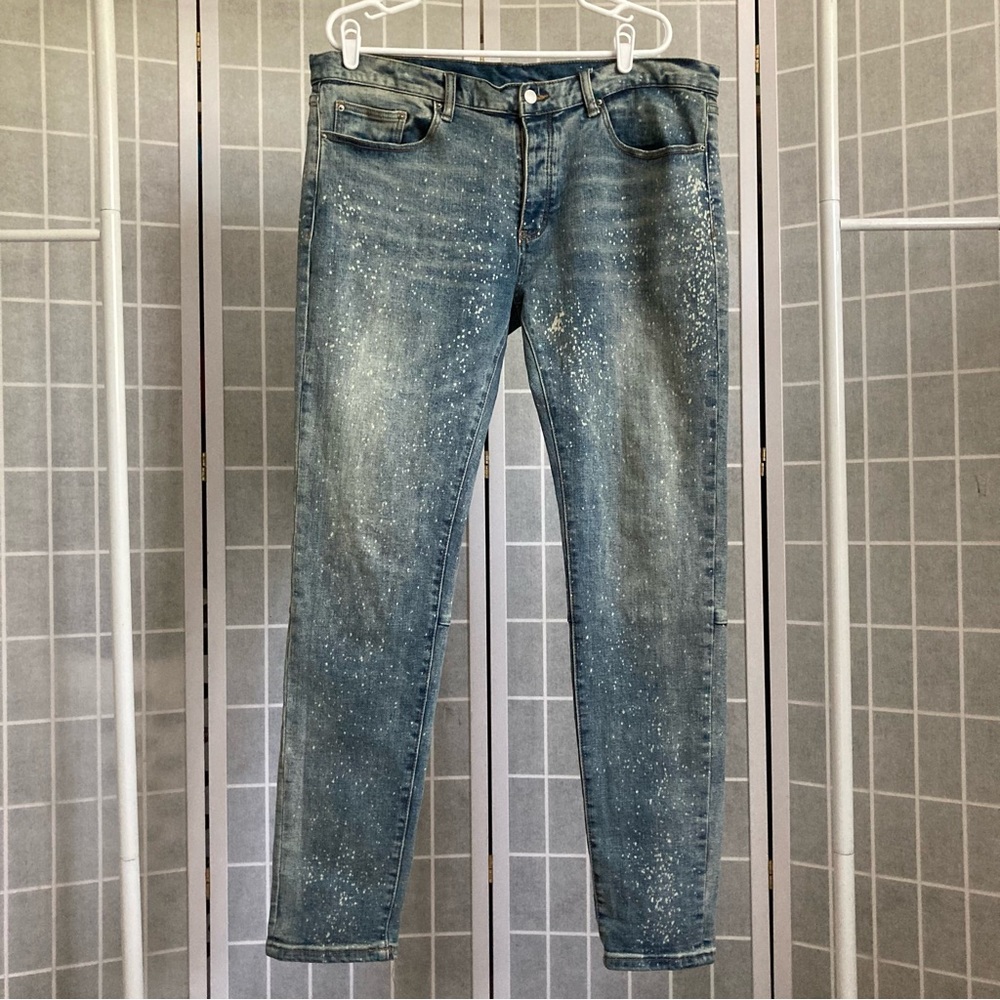 MNML Men’s M305 Slim Denim Blue Jeans